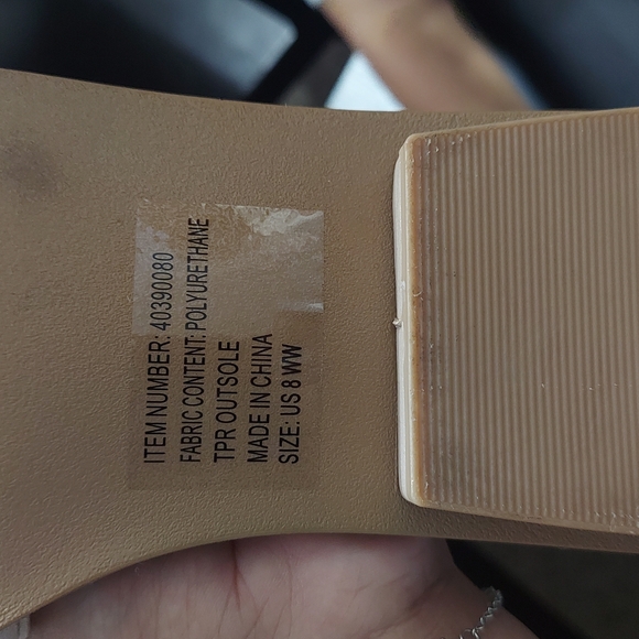 Torrid Cream Ribbed Mules - Picture 2 of 2